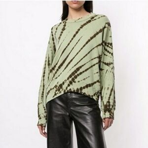 PROENZA SCHOULER • White Label Modified Raglan Tie Dye Sweatshirt